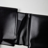 Black Stiff Fabric Surface Plastic Sheet - 55" x 88"