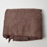Red-Brown Wooly Woven Fabric - 52" x 64"