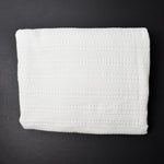 White Waffle Knit Fabric - 70" x 72"