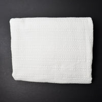 White Waffle Knit Fabric - 70" x 72"