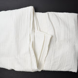 White Waffle Knit Fabric - 70" x 72"