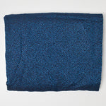 Metallic Blue Floral Jacquard Woven Fabric - 35" x 100"