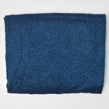 Metallic Blue Floral Jacquard Woven Fabric - 35" x 100"