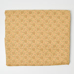 Yellow Floral Print Quilting Weight Woven Fabric - 43" x 82"