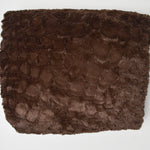 Brown Alligator Skin Pattern Faux Fur Fabric - 34" x 60" + Extra