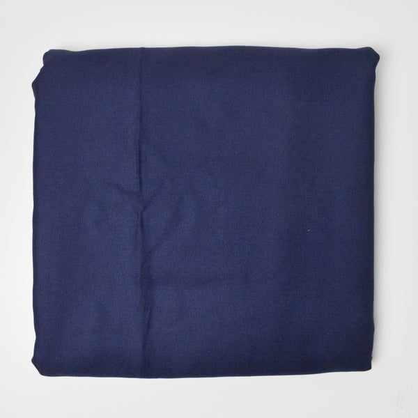 Navy Blue Medium-Weight Smooth Woven Fabric - 60" x 120"