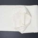 White + Unbleached Snakeskin Pattern Damask Woven Fabric - 58" x 78"