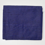 Navy Blue + Black Cross-Color Slub Silky Woven Fabric - 44" x 112"