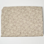 Beige Rose Jacquard Woven Fabric with Plastic-Coated Backing - 58" x 112"