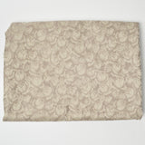 Beige Rose Jacquard Woven Fabric with Plastic-Coated Backing - 58" x 112"