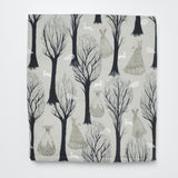 Gray Ghostly Tree + Dress Print Cotton + Steel Quilting Cotton Fabric - 44" x 72"