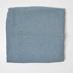 Slate Blue-Gray Textured Crepe Woven Fabric - 52" x 60"