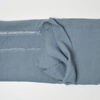 Slate Blue-Gray Textured Crepe Woven Fabric - 52" x 60"