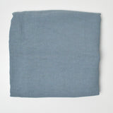 Slate Blue-Gray Textured Crepe Woven Fabric - 52" x 60"