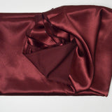 Maroon Satin Woven Fabric - 60" x 92"