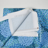 Blue Mandala Floral Print Nylon Woven Outdoor Fabric - 60" x 76"