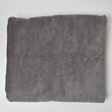 Gray Matte Velvety Woven Upholstery Fabric - 51" x 60"