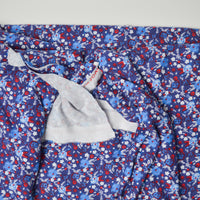Blue, Red + White Rose Pop! Joann Jersey Knit Fabric - 66" x 92"