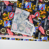 NHL Hockey Logo Print Quilting Weight Woven Fabric - 44" x 112"
