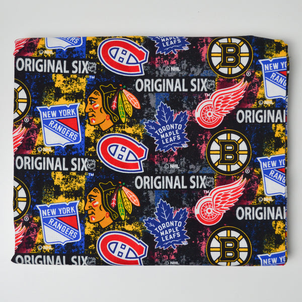 NHL Hockey Logo Print Quilting Weight Woven Fabric - 44" x 112"