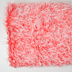 Bright Pink Faux Long Pile Faux Fur/Shearling Fabric - 40" x 60"