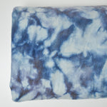 Blue Tie-Dye Boiled Wool Fabric - 52" x 82"