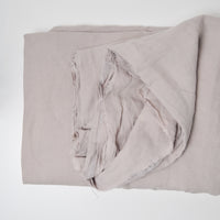 Light Gray-Brown Linen Blend Woven Fabric - 90" x 98"