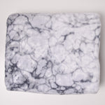 Gray Abstract Stone Print Fleece Fabric - 56" x 62"
