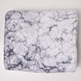 Gray Abstract Stone Print Fleece Fabric - 56" x 62"