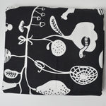 Black + White Graphic Food Print Ikea Woven Fabric - 60" x 120"