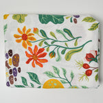 White + Green Plant Illustration Ikea Curtain - 57" x 96"