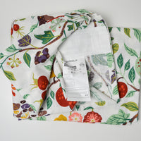 White + Green Plant Illustration Ikea Curtain - 57" x 96"