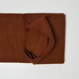 Red + Brown Herringbone Brushed Woven Fabric - 36" x 46"