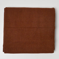 Red + Brown Herringbone Brushed Woven Fabric - 36" x 46"