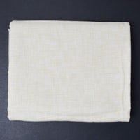 White + Yellow Abstract Plaid Print Flannel Woven Fabric - 43" x 70"