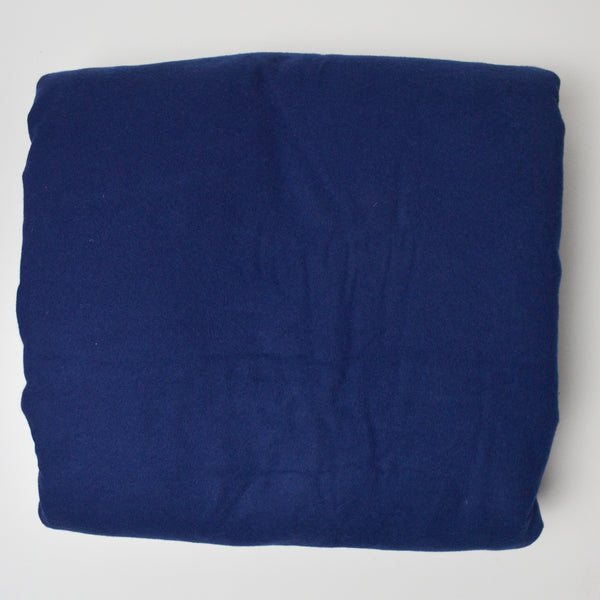 Navy Blue Brushed Flannel Woven Fabric - 44" x 192"
