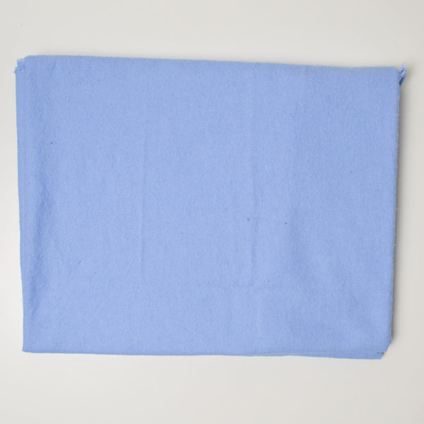 Periwinkle Woven Brushed Flannel Fabric - 43" x 53"