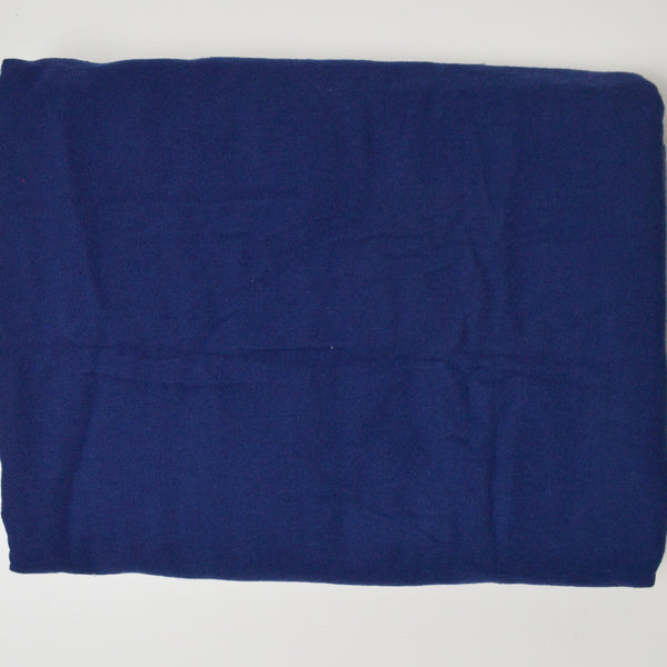 Navy Blue Brushed Flannel Woven Fabric - 59" x 110"