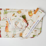 Vintage Clothing Illustration Print Quilting Weight Woven Fabric - 44" x 72"