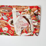 Red Dessert Print Quilting Weight Woven Fabric - 43" x 74"