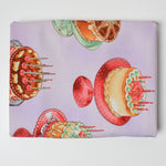 Light Purple Birthday Cake Print Quilting Weight Woven Fabric - 42" x 72"