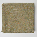 Olive Green Herringbone Tweed Woven Fabric - 60" x 60"