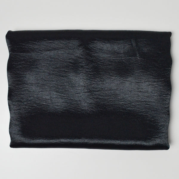 Black Satin Woven Fabric - 41" x 62"