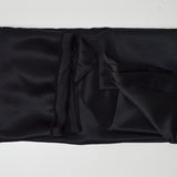 Black Synthetic Matte Satiny Woven Fabric - 40" x 60" + Extra