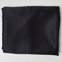 Black Synthetic Matte Satiny Woven Fabric - 40" x 60" + Extra
