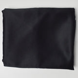 Black Synthetic Matte Satiny Woven Fabric - 40" x 60" + Extra