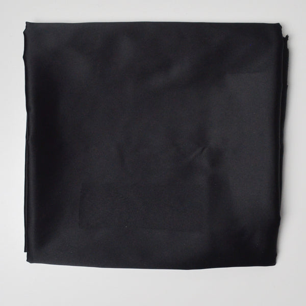 Black Satin Woven Fabric - 60" x 74"