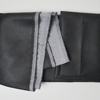 Dark Gray Matte Pleather Fabric - 38" x 56"