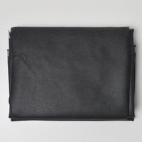 Dark Gray Matte Pleather Fabric - 38" x 56"