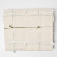 Sheer Off-White with Textured Stripes Woven Fabric - 44" x 108"